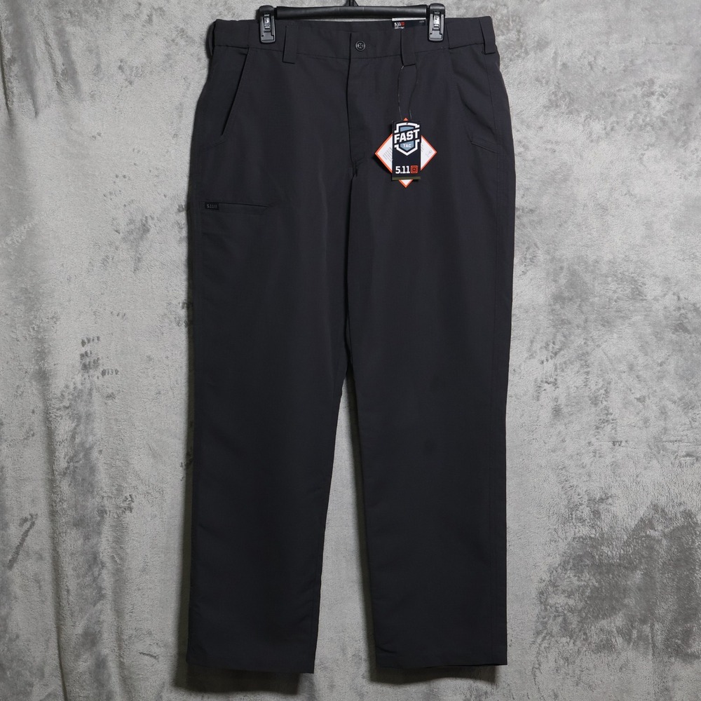 5.11 Fast-Tac Urban Pant Mens 34x32 Charcoal Tactical Ripstop Cargo Hike Outdoor
